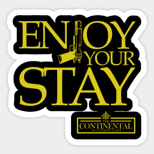 The Continental Enjoy Your Stay Sticker